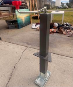 Heavy-duty manual crank trailer jack