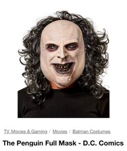 DC Comics The Penguin Full Latex Mask