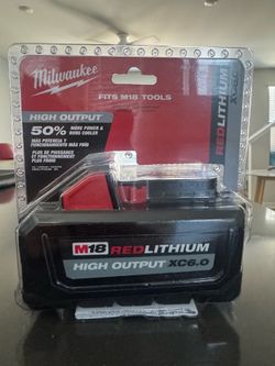 New Milwaukee xc6.0 battery red lithium M18