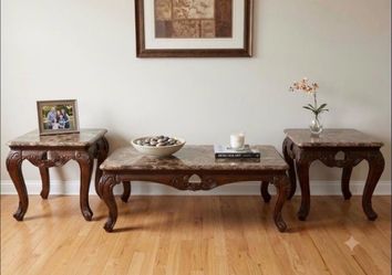 3 Piece Marble Tables