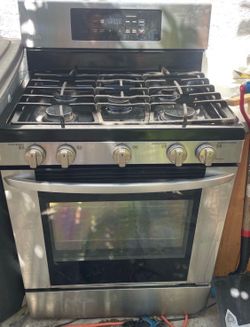 LG 5 BURNER STOVE with Blue Enamel Oven