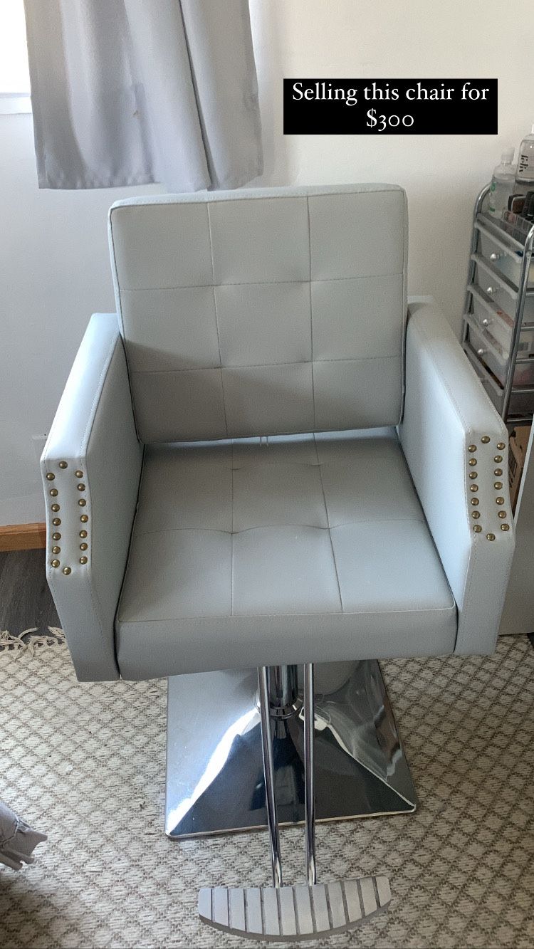 Gray Salon Chair