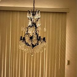 Antique French Crystal Chandelier