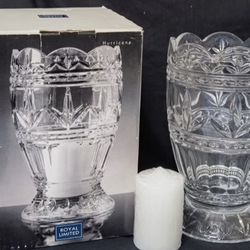 Crystal Hurricane Candle/Vase
