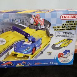 Sonic The HEDGEHOG  ERECTOR SONIC AND KNUCKLES CHEMICAL PLANT RACING TRACKS