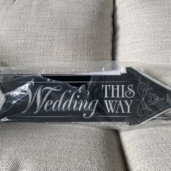 3 Piece Road Sign Kit for a wedding