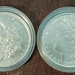 Silver Morgan Dollars (Qty:2)
