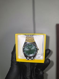 Invicta Green Sunburst Dial Stainless Steel Watch - New