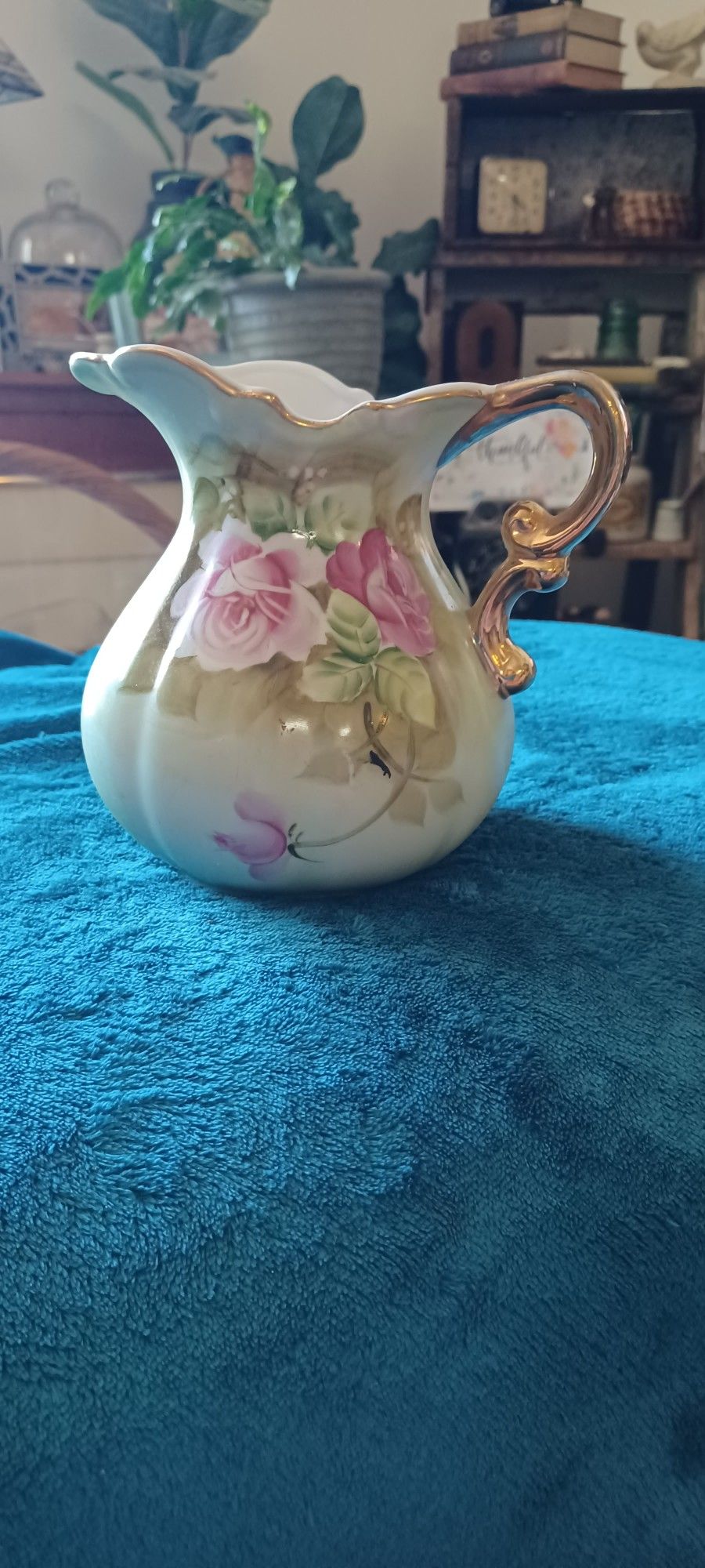 Pitcher- Hand Painted- LYFTON china- Numbered