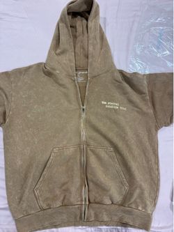 ariana grande eternal sunshine tour brown zip up (XL)