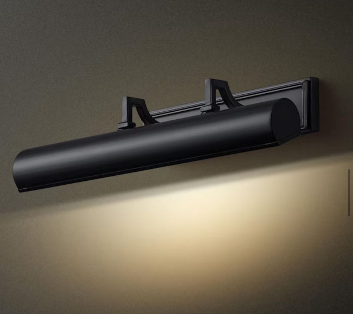 YUYI 18 in. 1-Light Black Wall Sconce, Picture Lights for Wall, Modern Wall Light for Living Room, Bathroom, Bedroom