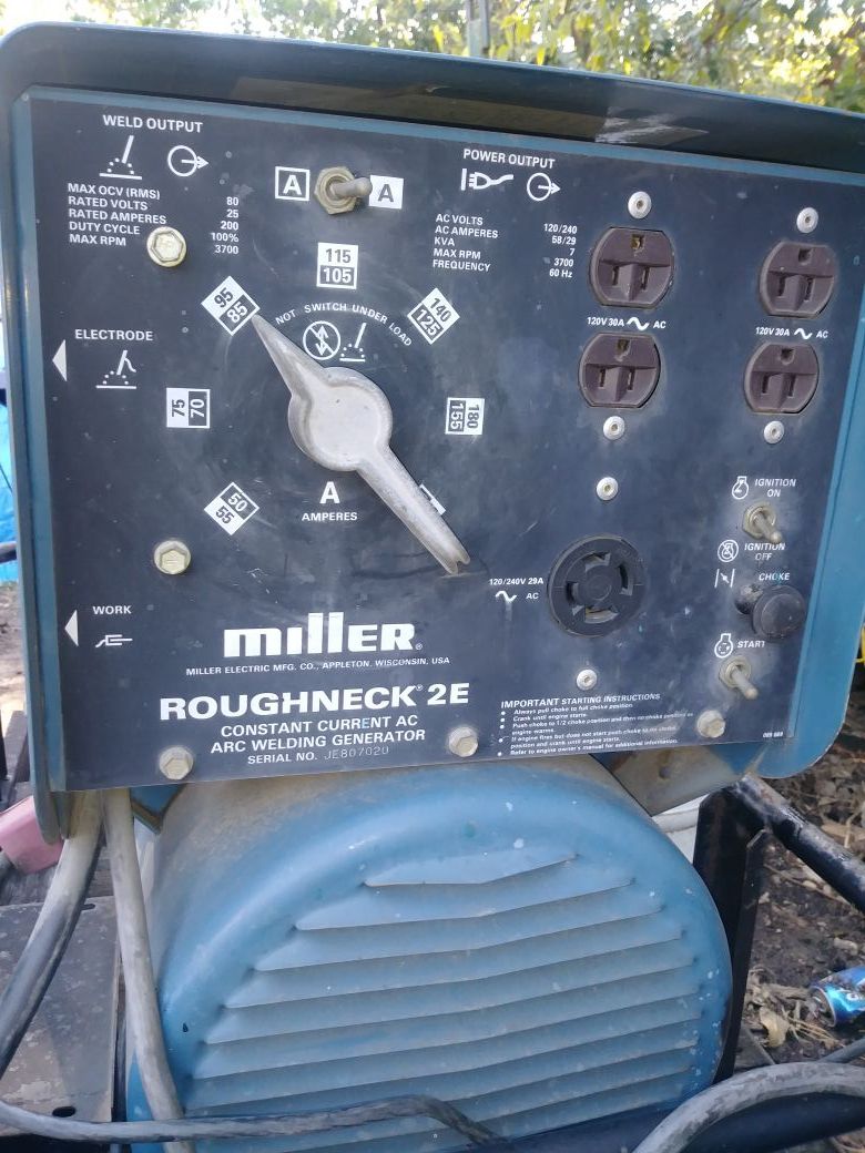 Miller Roughneck 2E Arc Welder $900