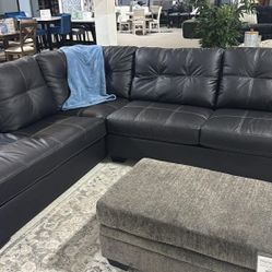 OM• $38 Initial • Brand New Barlin Mills Sectional With Chaise 