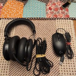 Gaming mouse and headset 
