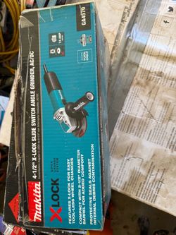 Makita GA4570 4-1/2" X-Lock Angle Grinder