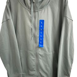 Minders Lime Green Performance Full Zip Hoodie Sz(L)