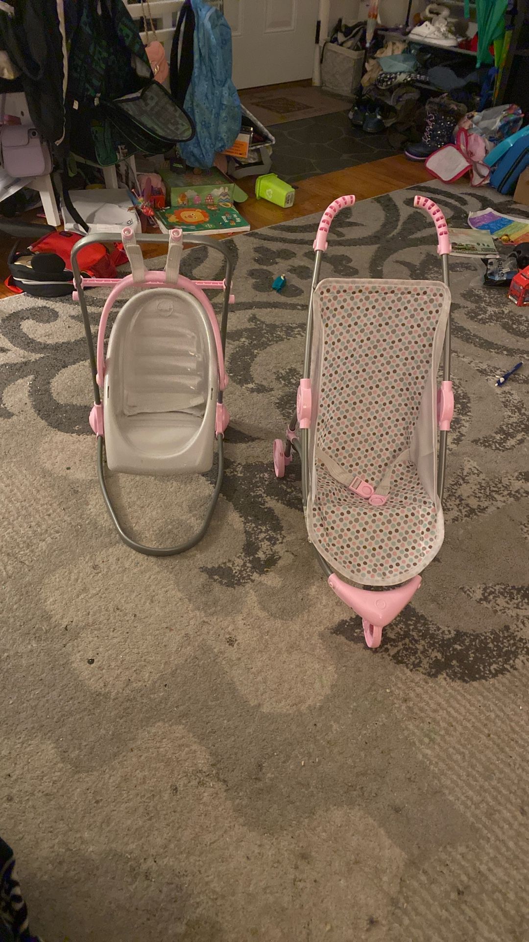 Kids Babydoll Swing And Stroller