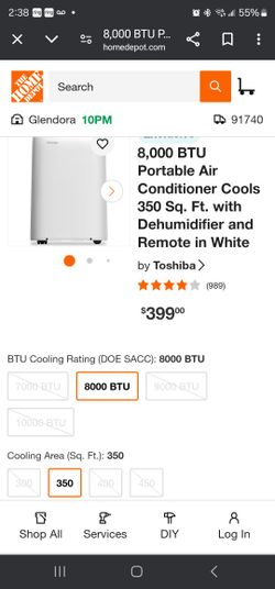 Toshiba 8000 Btu Air Conditioner 