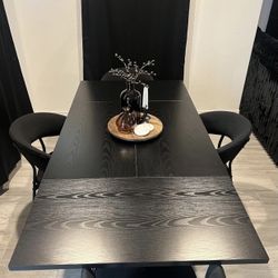 Black Dining Table 