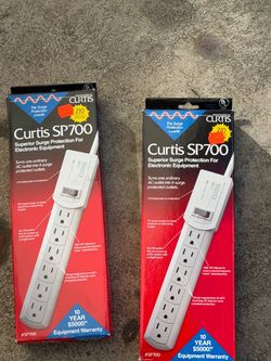Curtis SP700 6-Outlet Surge Protector – Lot of 2