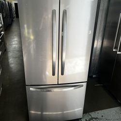 New Open Box Frigidaire 31.5 Width French Style Stainless Steel Refrigerator 
