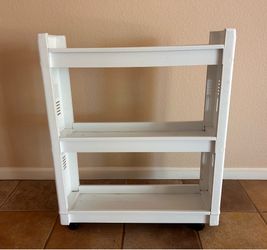 Cart on roller wheels - great utility cart for laundry supplies