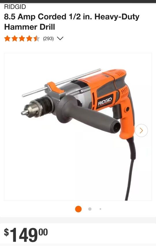 Ridgid Heavy Duty Hammer Drill