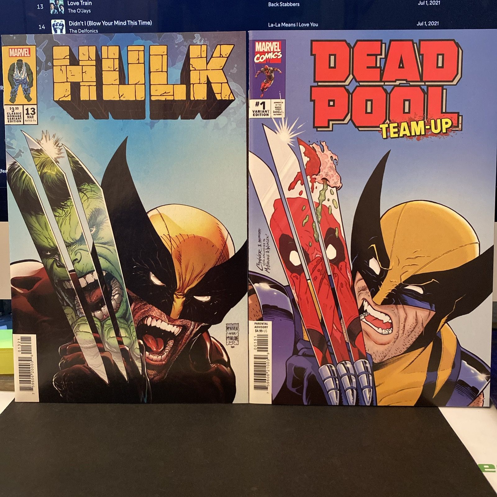 Marvel Hulk Deadpool Variant Set Homage Cover
