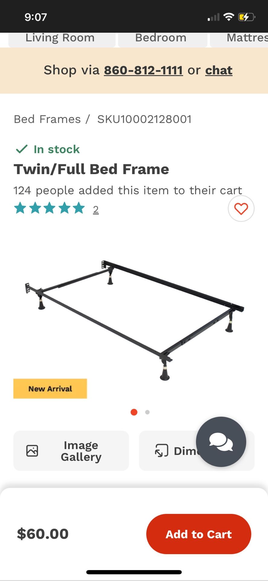 Twin/full Size Metal Frame