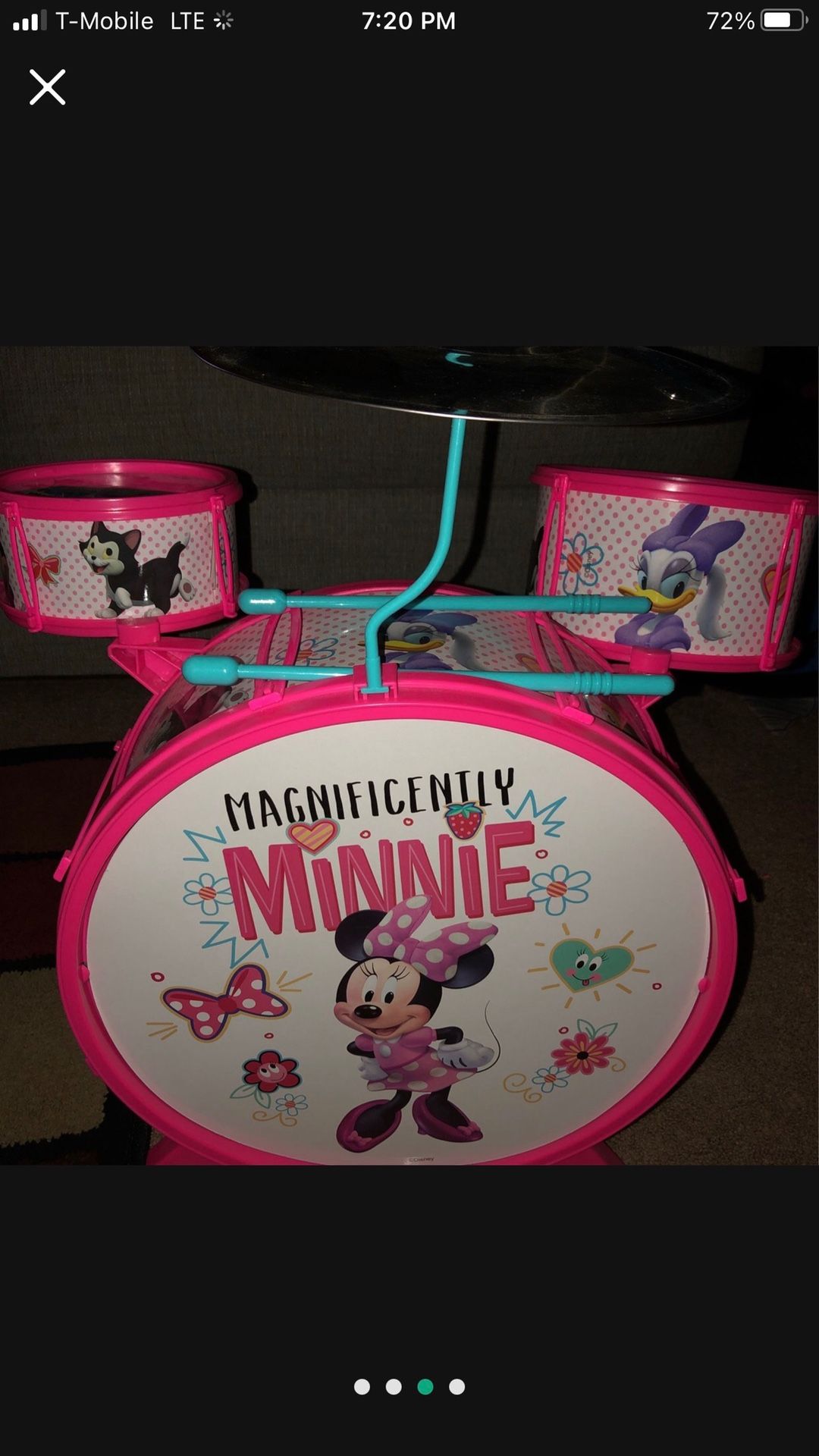 Minnie Mouse Drum Set