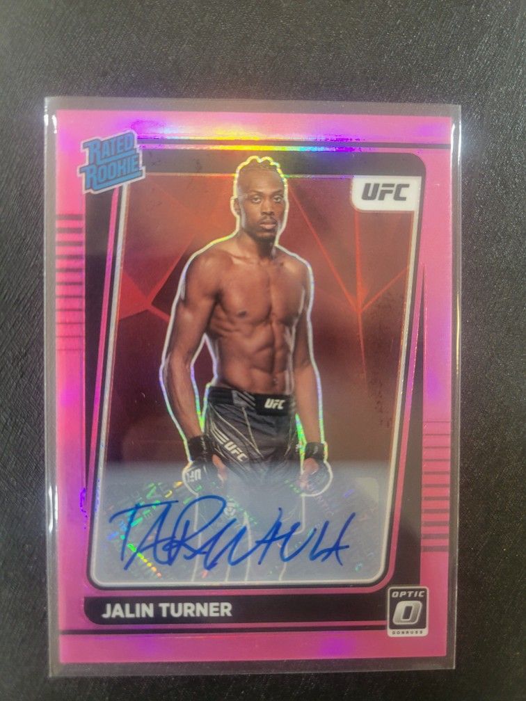 Ufc Jalin Turner Autograph Rc Card 2022 Panini Purple