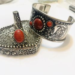 Lord shiva cuff bracelet set