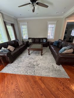 Ashely’s Leather Sofas 3 Total
