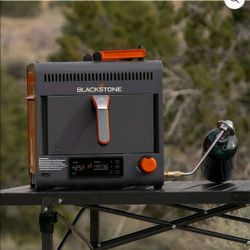 Blackstone Adventure Ready Portable Propane Air Fryer, 4 Quart, Gray & Orange, 18W, 3ft Cord
