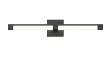 Artika Tivoli 27 in. 1-Light Matte Black Modern Integrated LED Vanity Light Bar for Bathroom