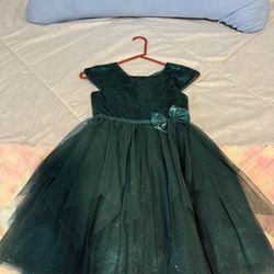 Green Girls Formal Dress - Size 7 - $5