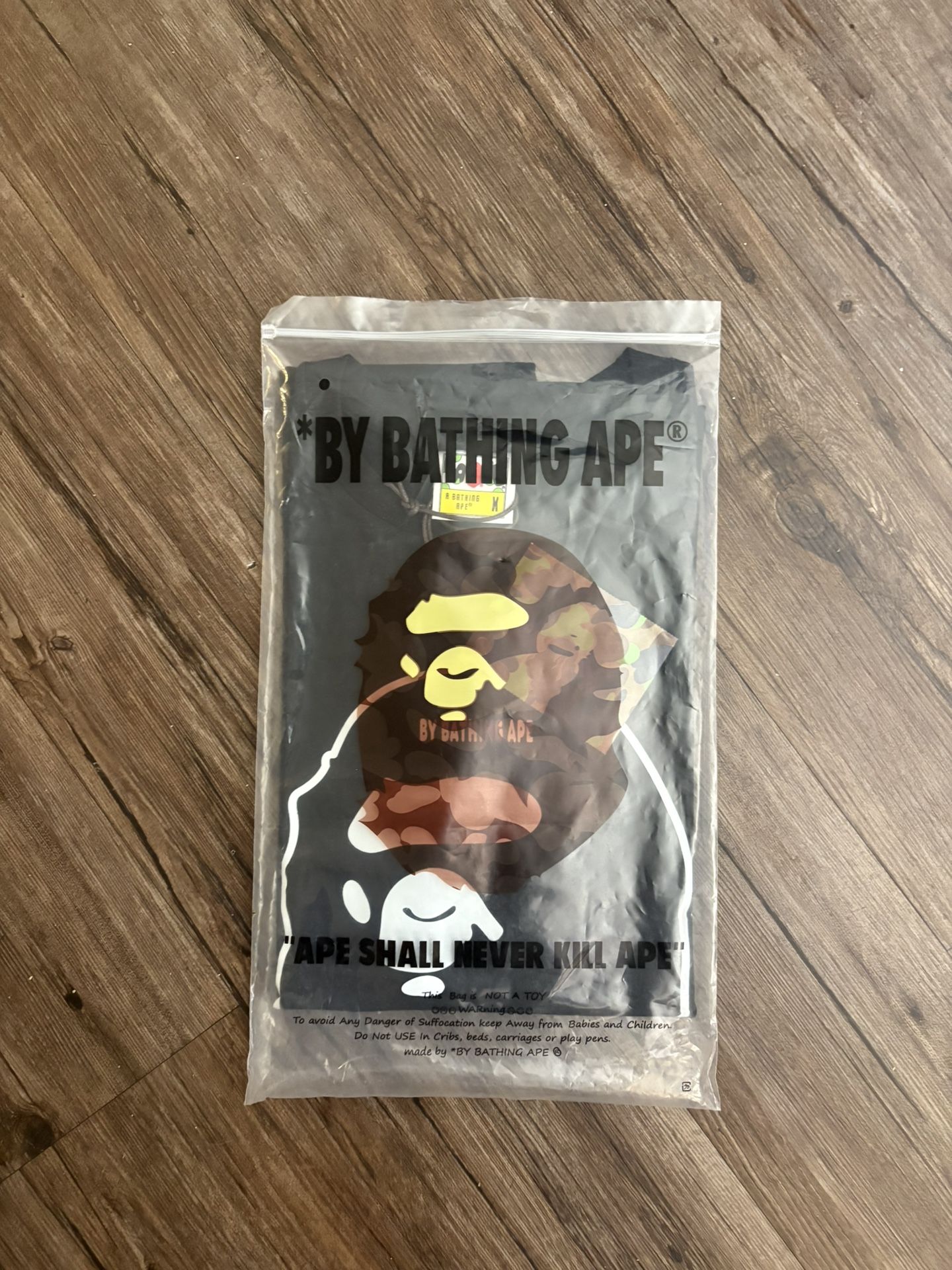 brand new bape shirt size medium black lmkk