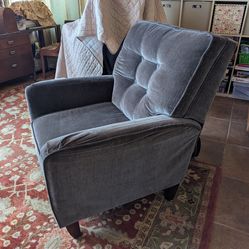 Large dark gray recliner