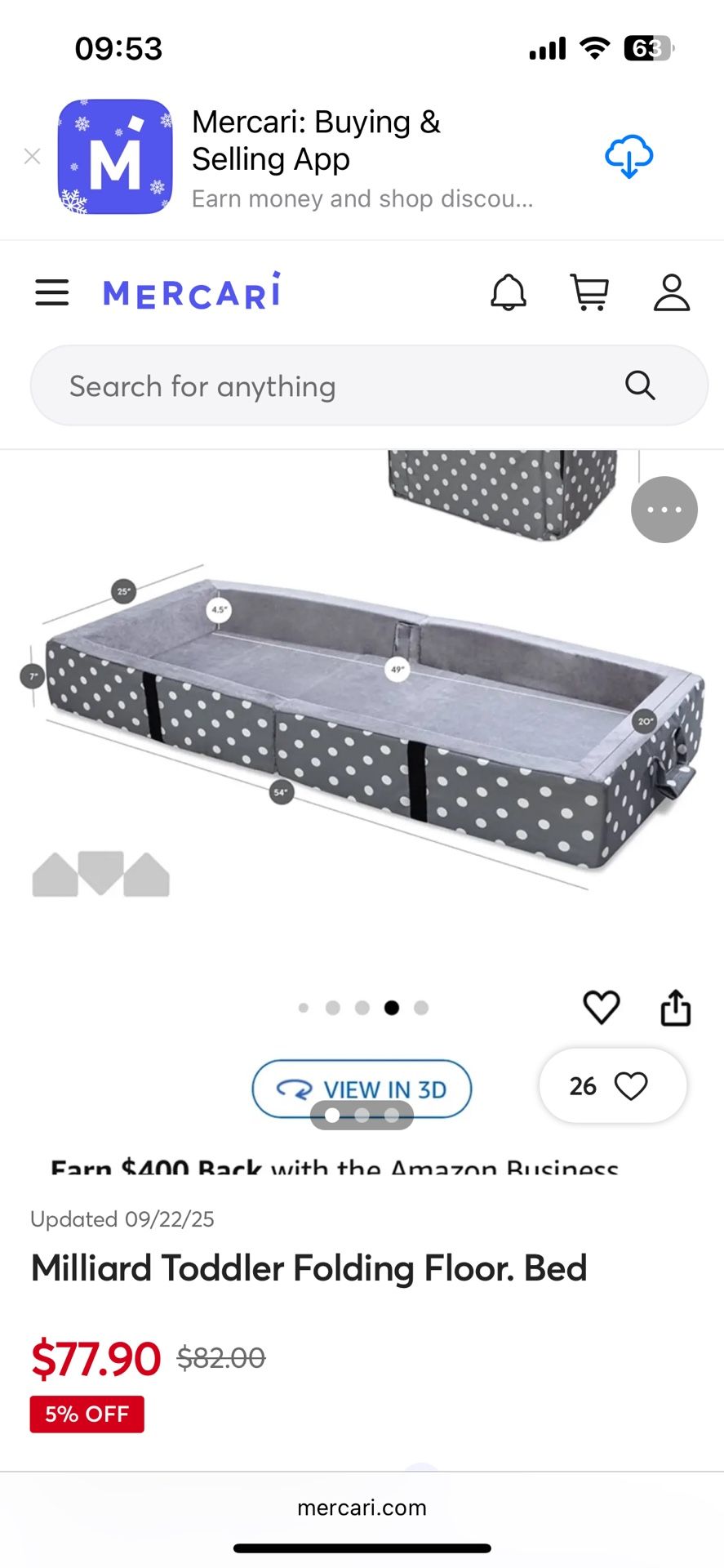 Millard Portable Toddler Bed