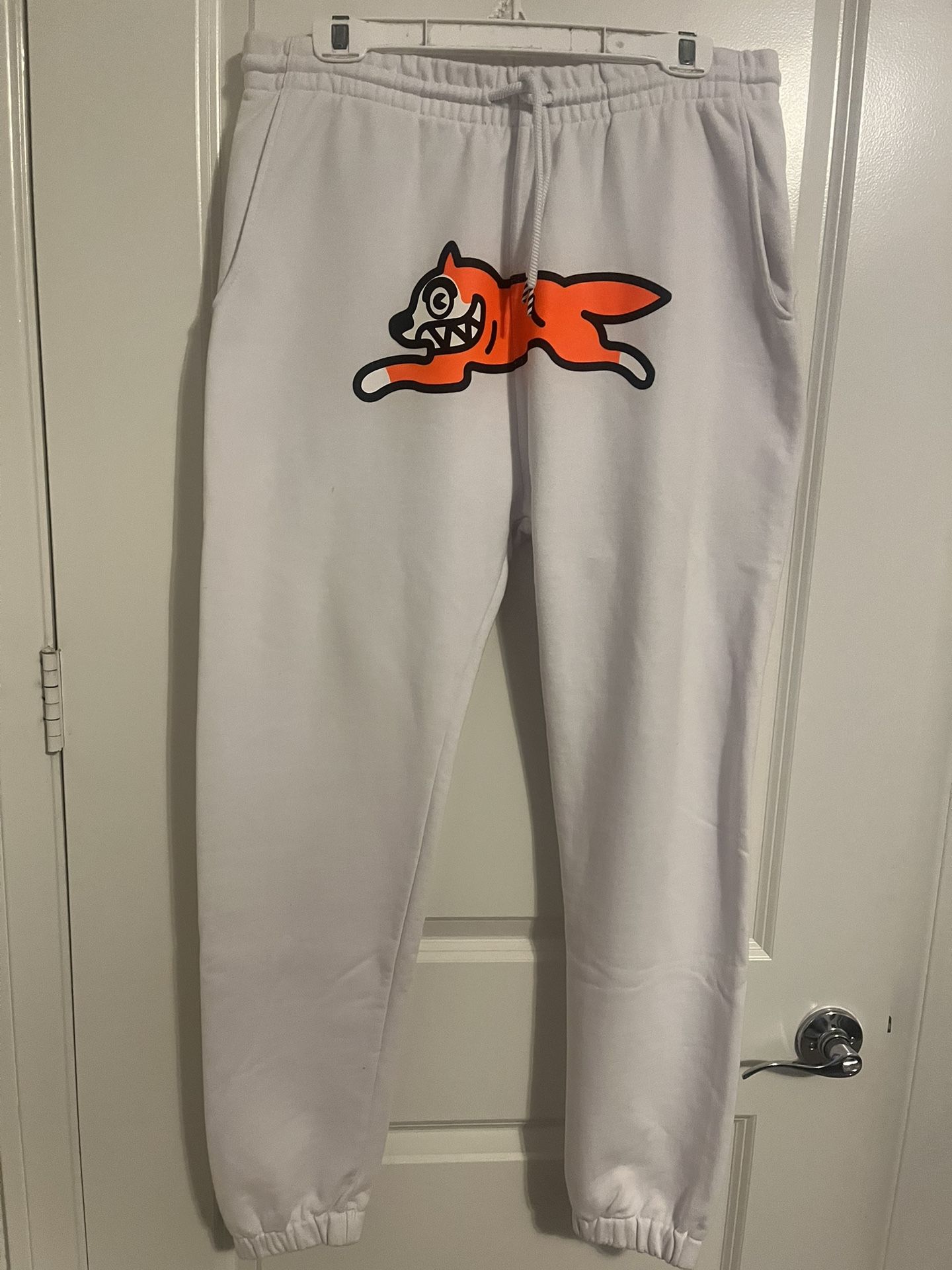 Billionaire Boys Club /Running Dog Logo White Jogger Sweatpants size Large
