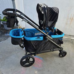 Baby Trend Expedition 2-in-1 Stroller Wagon PLUS, Ultra Marine
