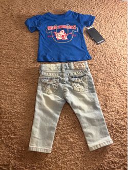 Boys True Religion Outfit Size 12 Months