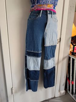Hollister patchwork jeans