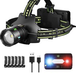 Super Bright LED Rechargeable Headlamp—brand new