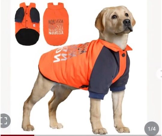 New, DOG COAT SZ MEDIUM/LARGE
