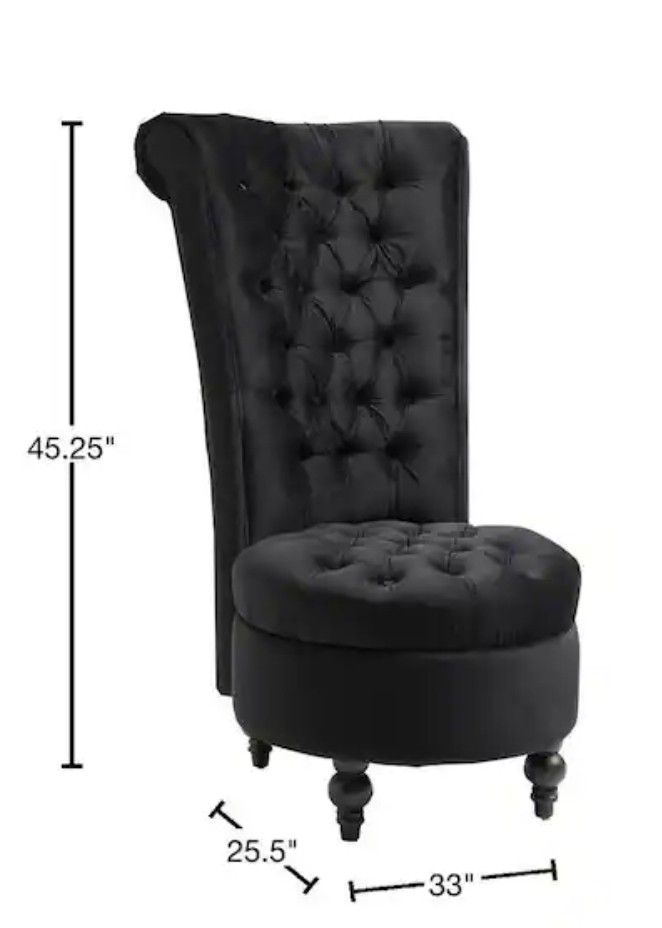 High Back Vintage Style Chair