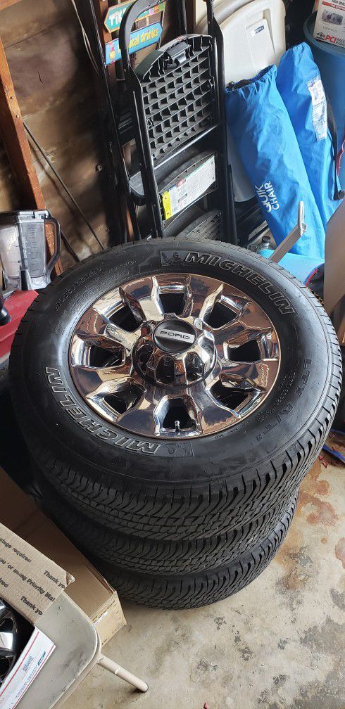 Three F350  Ford Super Duty Tires And Rims