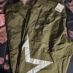 Mens Olive Joggers 