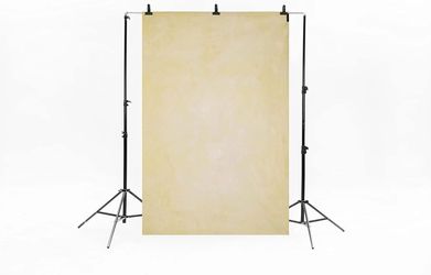 Harfirbe 5X7FT Abstract Beige Portrait Backdrop Solid Color Photography Backgrou