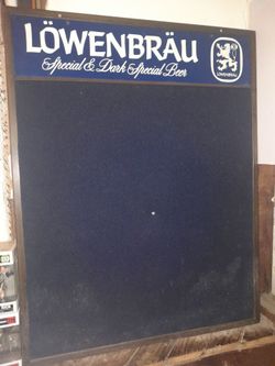 Bulletin board (bar/restaurant)